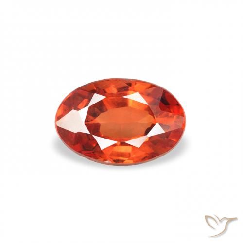 0.62ct Naturel Orange rougeâtre Saphir, ovale, VS