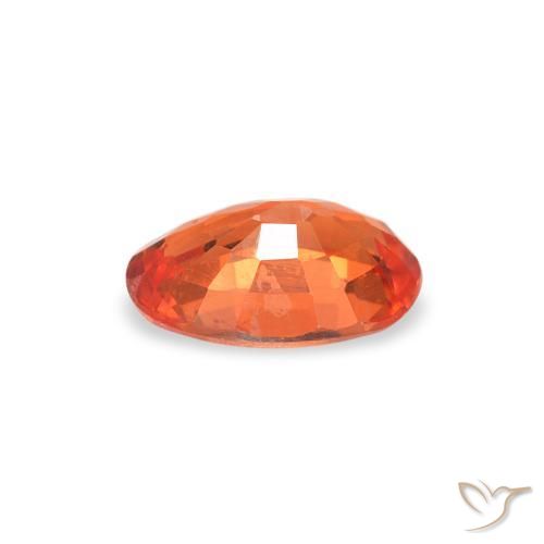 Saphir Rouge cramoisi vif naturelle ovale, 0.61 ct, VS