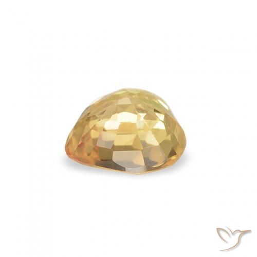 Saphir Or naturelle Cœur, 0.43 ct, VVS