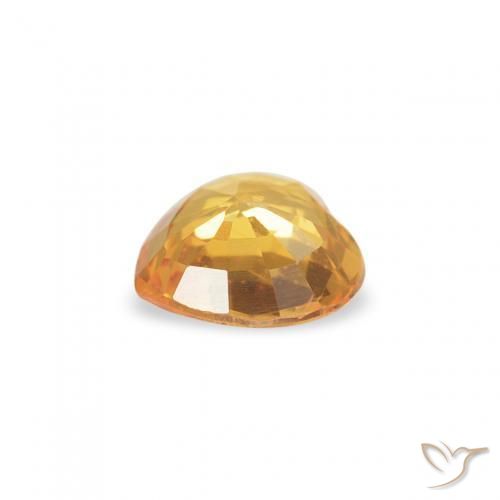 Saphir Medium Dark-Golden naturelle Cœur, 0.35 ct, VVS