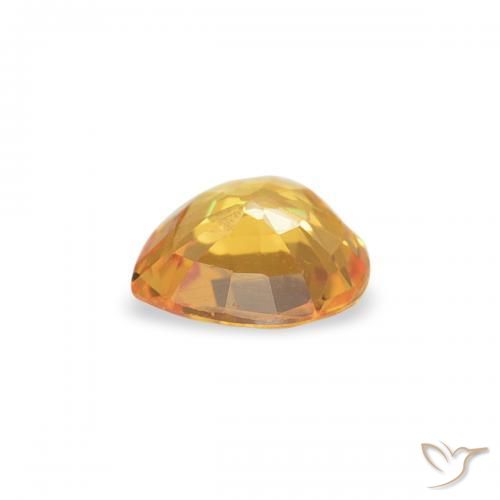 Saphir Doré moyen naturelle Cœur, 0.31 ct, VVS