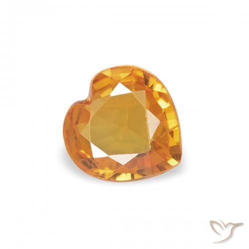 Saphir Or naturelle Cœur, 0.32 ct, VVS-VS