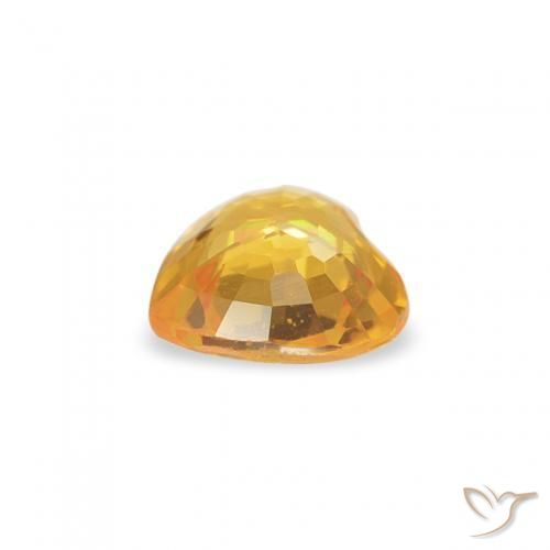 Saphir Or moyen naturelle Cœur, 0.37 ct, VS