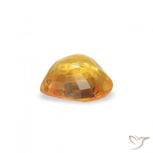 Saphir Doré naturelle Cœur, 0.40 ct, VS