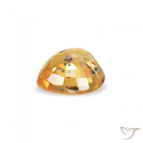 Saphir Medium Dark-Golden naturelle Cœur, 0.47 ct, VS