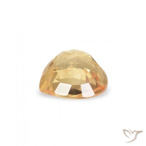 Saphir Doré naturelle Cœur, 0.37 ct, VS