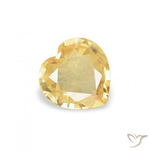 Saphir Or naturelle Cœur, 0.37 ct, VVS-VS