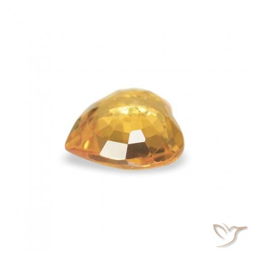 Saphir Or moyen naturelle Cœur, 0.34 ct, VVS-VS