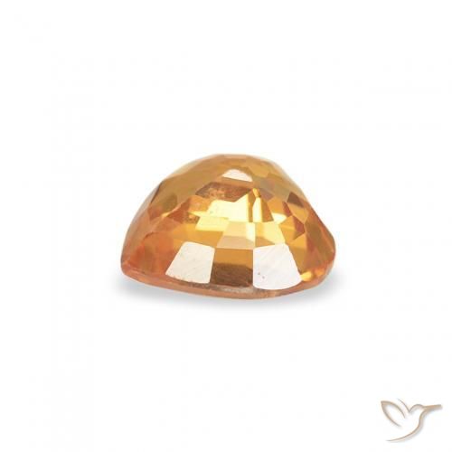 Saphir Orange intense naturelle Cœur, 0.41 ct, VVS-VS
