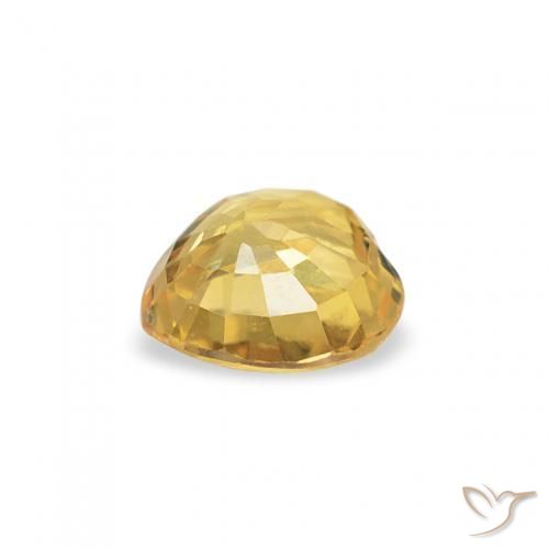 Saphir Or moyen naturelle Cœur, 0.44 ct, VS