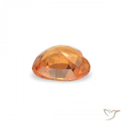 Saphir Orange rougeâtre naturelle Cœur, 0.29 ct, VS