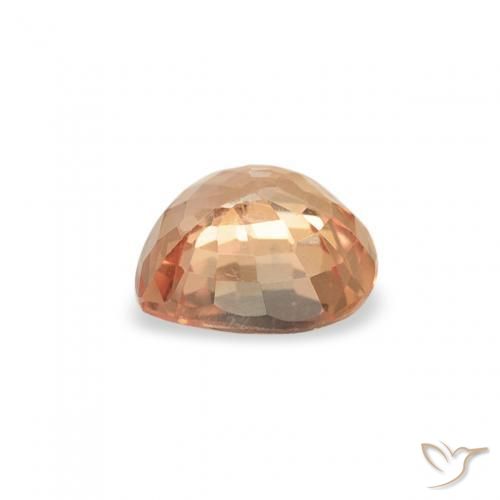 Saphir Orange moyen naturelle Cœur, 0.47 ct, VS
