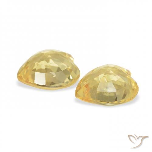 Shop natural 0.73ct Doré moyen Saphir gems, Cœur, from Mozambique at GemSelect. In stock, global shipping!