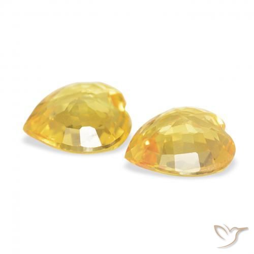 Shop natural 0.68ct Doré moyen Saphir gems, Cœur, from Mozambique at GemSelect. In stock, global shipping!