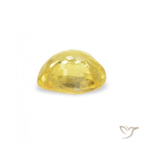 Saphir Jaune moyen naturelle Cœur, 0.42 ct, VVS-VS