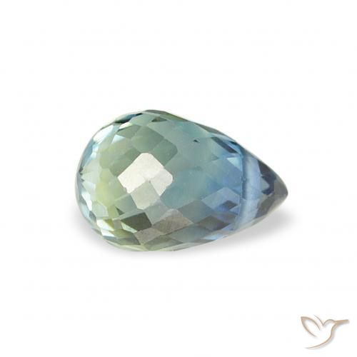 Saphir Sarcelle naturelle Briolette, 0.57 ct, VS