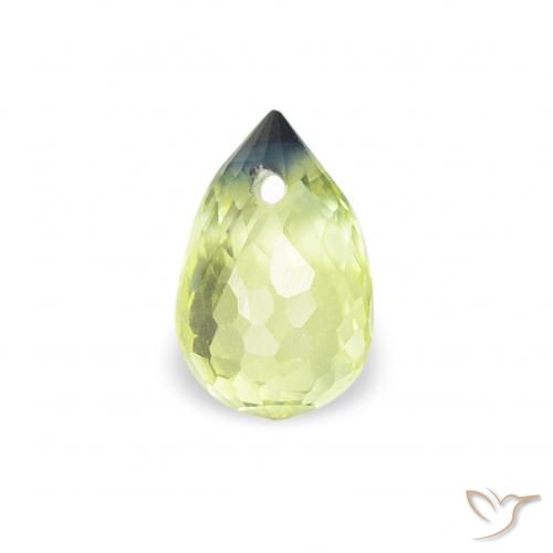 0.41ct Naturel Jaune clair Saphir, Briolette, VS