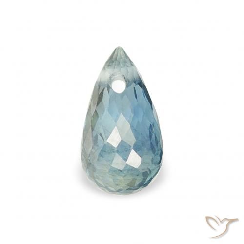 0.42ct Naturel Sarcelle Saphir, Briolette, VS