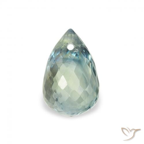 1.02ct Naturel Sarcelle Saphir, Briolette, VS
