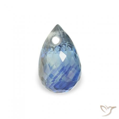 0.62ct Naturel Sarcelle Saphir, Briolette, VS