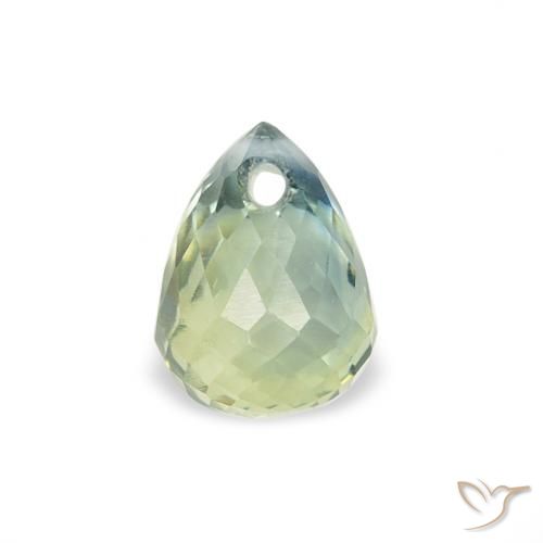 0.73ct Naturel Sarcelle Saphir, Briolette, VS
