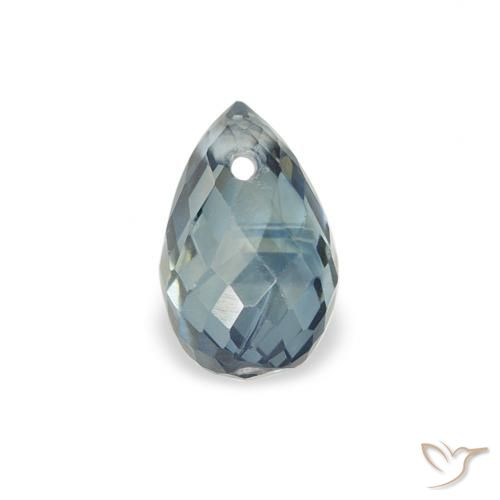 0.56ct Naturel Sarcelle Saphir, Briolette, VS