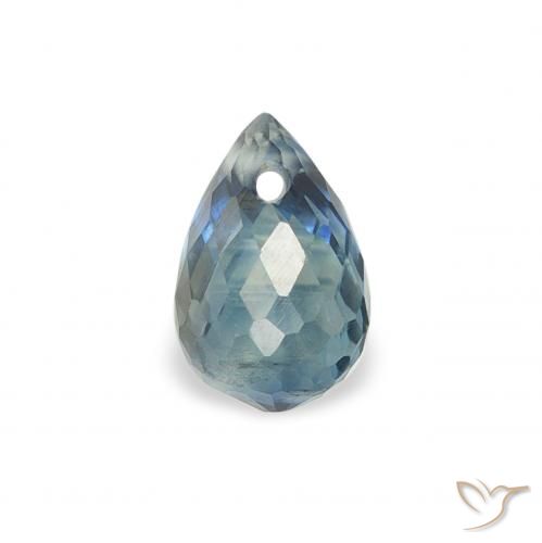 0.52ct Naturel Sarcelle Saphir, Briolette, VS