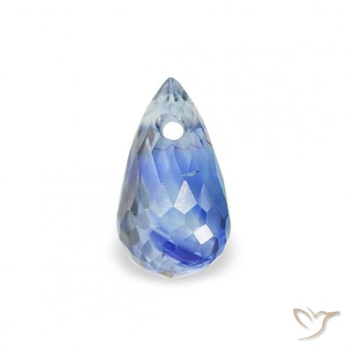0.34ct Naturel Bleu clair Saphir, Briolette, VS