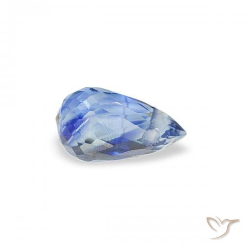 Saphir Bleu clair naturelle Briolette, 0.34 ct, VS