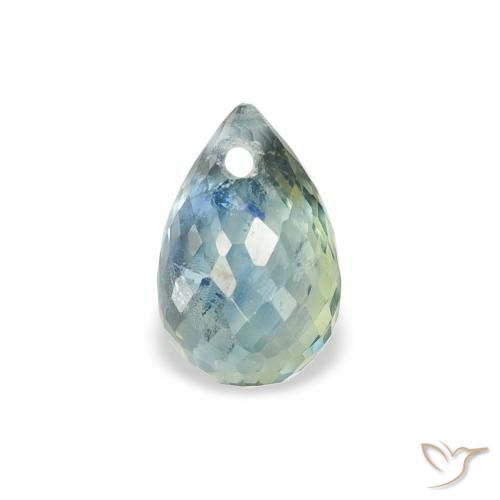 1.05ct Naturel Sarcelle Saphir, Briolette, VS