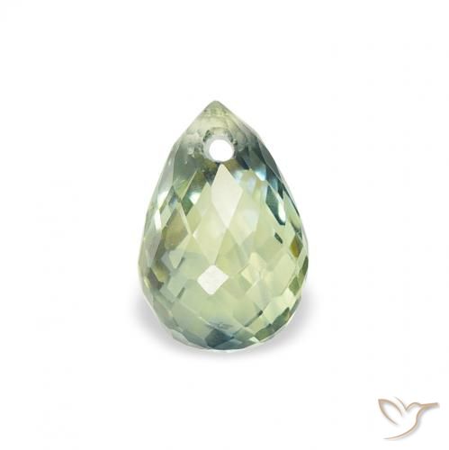 0.85ct Naturel Vert clair Saphir, Briolette, VS