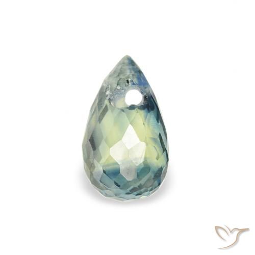 0.54ct Naturel Sarcelle Saphir, Briolette, VS