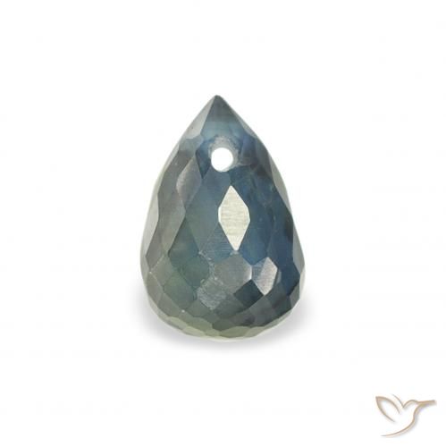 0.52ct Naturel Sarcelle Saphir, Briolette, VS