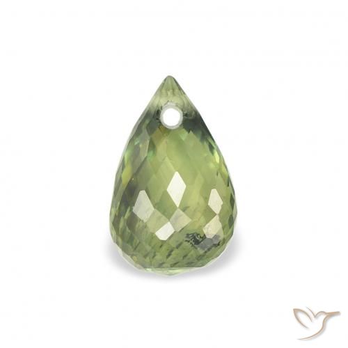 1.02ct Naturel Forêt verte Saphir, Briolette, VS