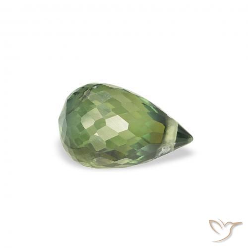 Saphir Forêt verte naturelle Briolette, 1.02 ct, VS
