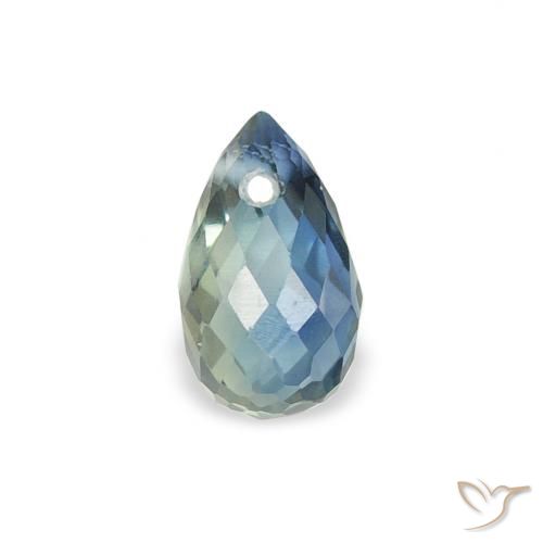 0.57ct Naturel Sarcelle Saphir, Briolette, VS