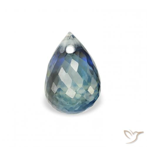 1.00ct Naturel Sarcelle Saphir, Briolette, VS