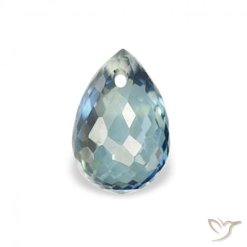 0.95ct Naturel Sarcelle Saphir, Briolette, VS
