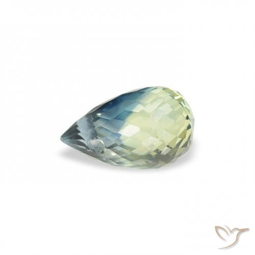 Saphir Multicolore naturelle Briolette, 0.62 ct, VS