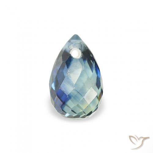 0.52ct Naturel Sarcelle Saphir, Briolette, VS