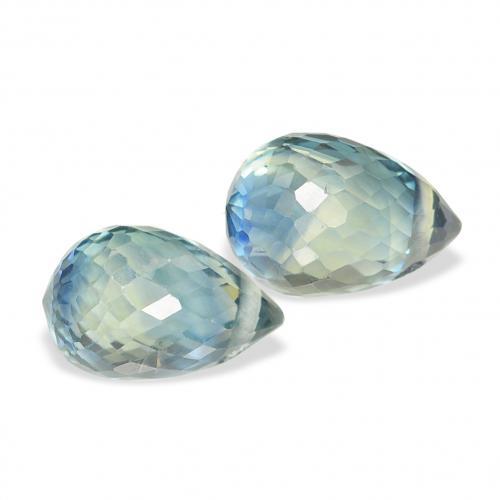 Shop natural 1.48ct Sarcelle Saphir gems, Briolette, from Tanzanie at GemSelect. In stock, global shipping!