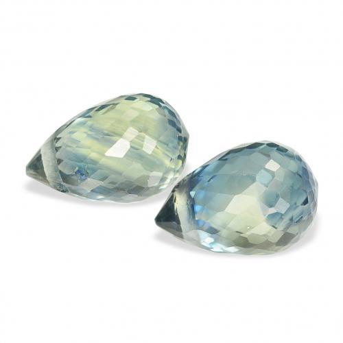 Shop natural 1.48ct Sarcelle Saphir gems, Briolette, from Tanzanie at GemSelect. In stock, global shipping!