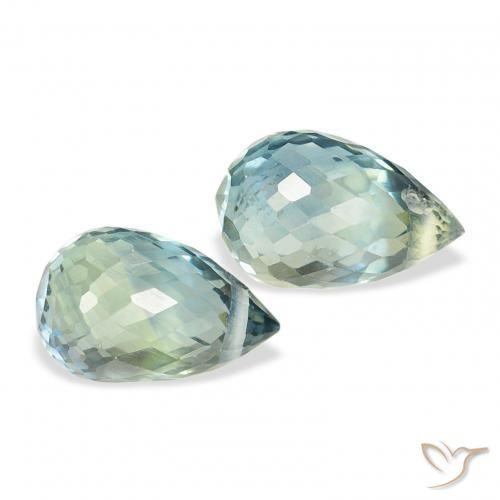 Shop natural 1.42ct Sarcelle Saphir gems, Briolette, from Tanzanie at GemSelect. In stock, global shipping!