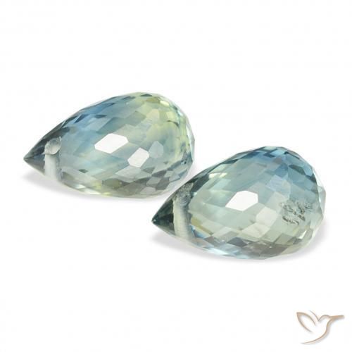 Shop natural 1.42ct Sarcelle Saphir gems, Briolette, from Tanzanie at GemSelect. In stock, global shipping!