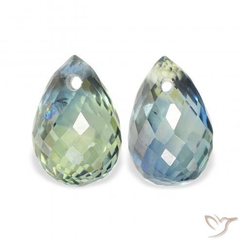 1.49ctw Naturel Sarcelle Saphir, Briolette, VVS-VS