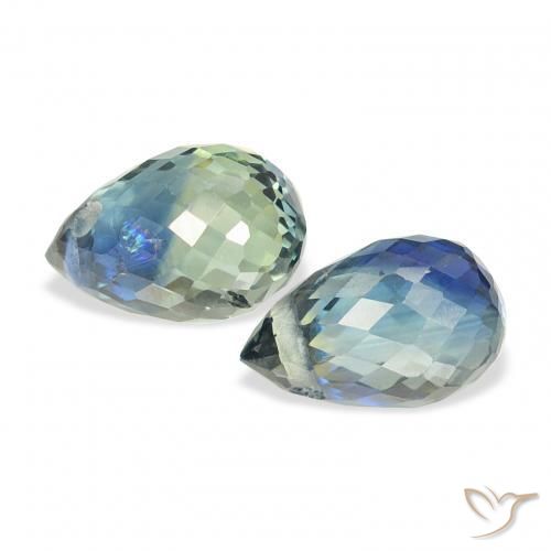 Shop natural 1.49ct Sarcelle Saphir gems, Briolette, from Tanzanie at GemSelect. In stock, global shipping!