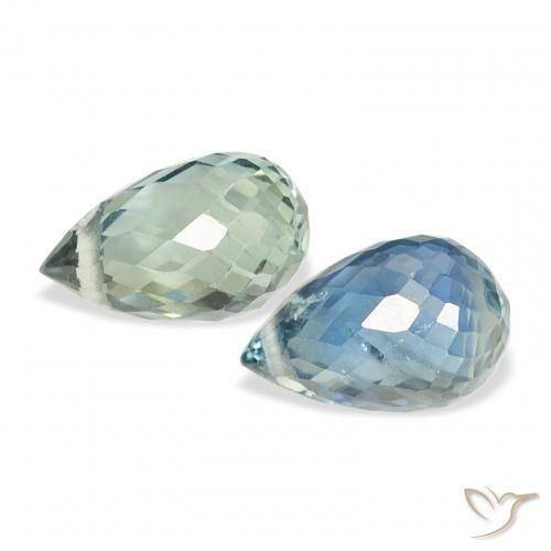 Shop natural 1.42ct Sarcelle Saphir gems, Briolette, from Tanzanie at GemSelect. In stock, global shipping!