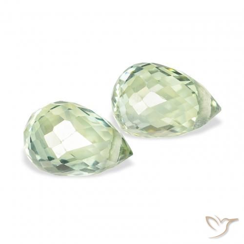 Shop natural 1.23ct Vert sauge très clair Saphir gems, Briolette, from Tanzanie at GemSelect. In stock, global shipping!