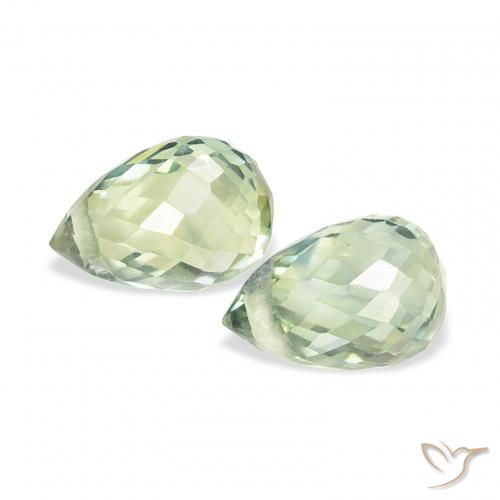 Shop natural 1.23ct Vert sauge très clair Saphir gems, Briolette, from Tanzanie at GemSelect. In stock, global shipping!