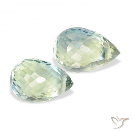 Shop natural 1.91ct Vert sauge léger Saphir gems, Briolette, from Tanzanie at GemSelect. In stock, global shipping!